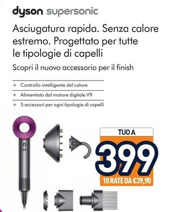 Unieuro Dyson Supersonic Hairdryer offerta