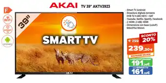 Akai TV 39" AKTV3923
