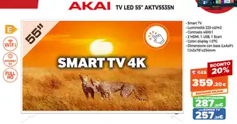 Akai TV LED 55" AKTV5535N