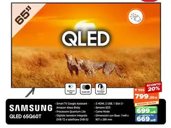 Expert Di Lella Samsung QLED 65Q60T offerta
