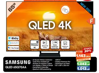 Expert Di Lella Samsung QLED 65Q70AA offerta