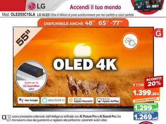 Expert Di Lella LG OLED55C15LA offerta