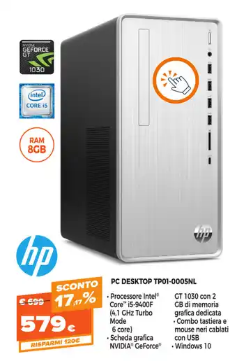 hp PC Desktop TP01-0005NL