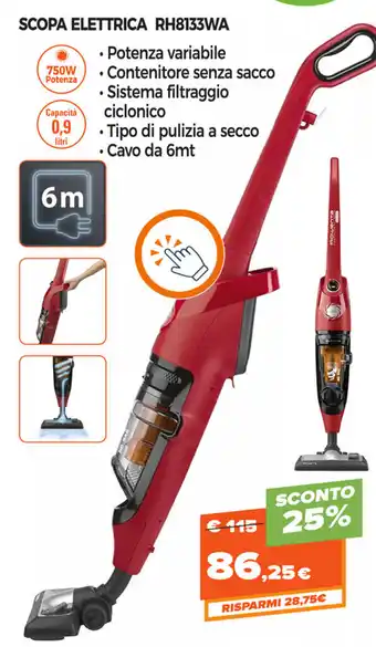 Rowenta Scopa Elettrica RH8133WA