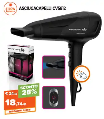 Expert Di Lella Rowenta Asciugacapelli CV5812 offerta