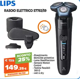 Expert Di Lella Philips Rasoio Elettrico S7783/59 offerta