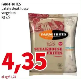FARM FRITES patate steakhouse surgelato kg 2,5