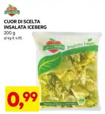 DPiù CUOR DI SCELTA INSALATA ICEBERG 200 g offerta