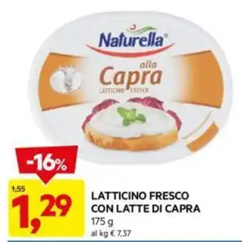 DPiù LATTICINO FRESCO CON LATTE DI CAPRA 17 g offerta