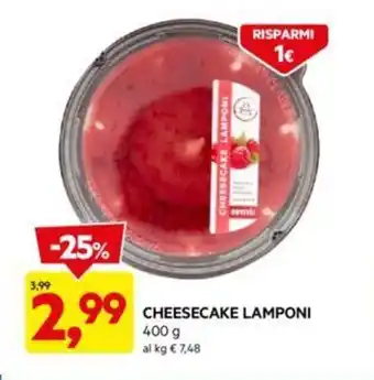 CHEESECAKE LAMPONI 400 g