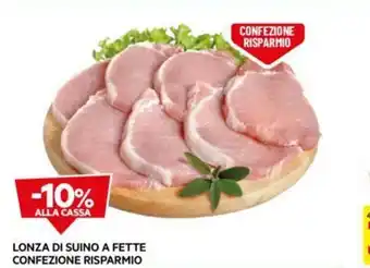 DPiù LONZA DI SUINO A FETTE CONFEZIONE RISPARMIO offerta
