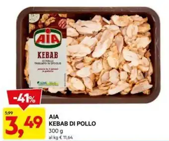 DPiù AIA KEBAB DI POLLO 300 g offerta