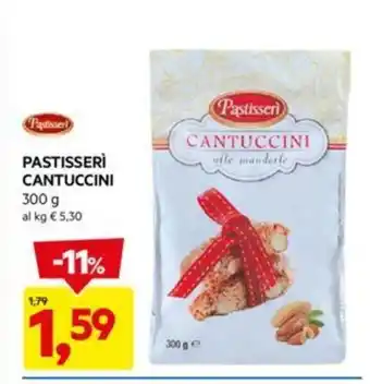 DPiù PASTISSERI CANTUCCINI 300 g offerta