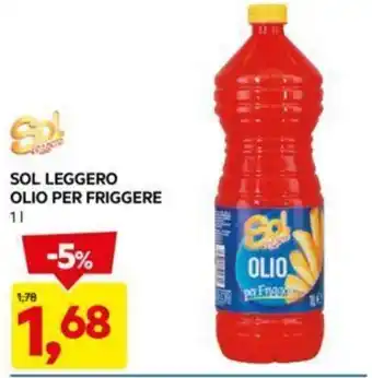 DPiù SOL LEGGERO OLIO PER FRIGGERE 1 l offerta