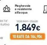 Unieuro Samsung Galaxy Z Fold3 5G 256GB Phantom Green RAM 12GB Display 6,2"/7,6" Dynamic AMOLED 2X offerta