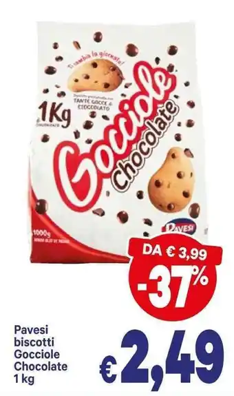 A&O Pavesi biscotti Gocciole Chocolate 1kg offerta