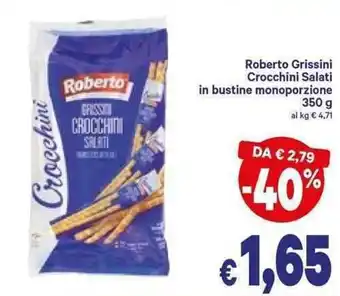 A&O Roberto Grissini Crocchini Salati in bustine monoporzione 350g offerta