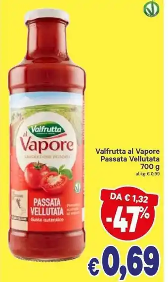 A&O Valfrutta al Vapore Passata Vellutata 700g offerta