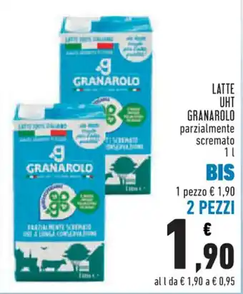 Conad City LATTE UHT GRANAROLO parzialmente scremato 1 l offerta