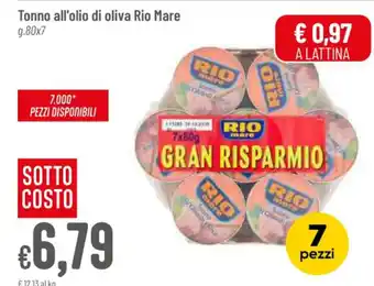 Pan Tonno all'olio di oliva Rio Mare g.80x7 offerta