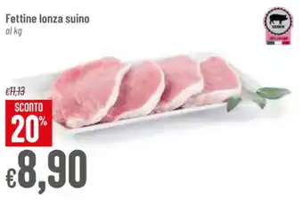 Pan Fettine lonza suino al kg offerta