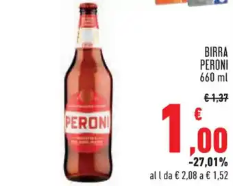 Conad City BIRRA PERONI 660 ml offerta