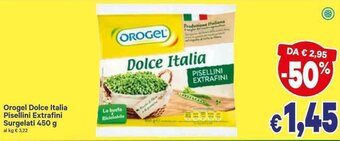 A&O Orogel Dolce Italia Pisellini Extrafini Surgelati 450 g offerta