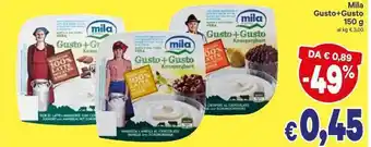 A&O Mila Gusto+Gusto 150 g offerta