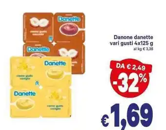 A&O Danone Danette Vari Gusti 4x125 g offerta