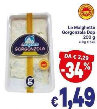 A&O Le Malghette Gorgonzola Dop 200 g offerta
