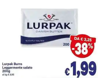 A&O Lurpak Burro Leggermente Salato 200 g offerta