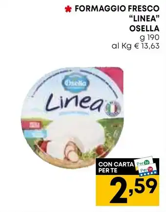 Panorama FORMAGGIO FRESCO "LINEA" OSELLA g 190 offerta