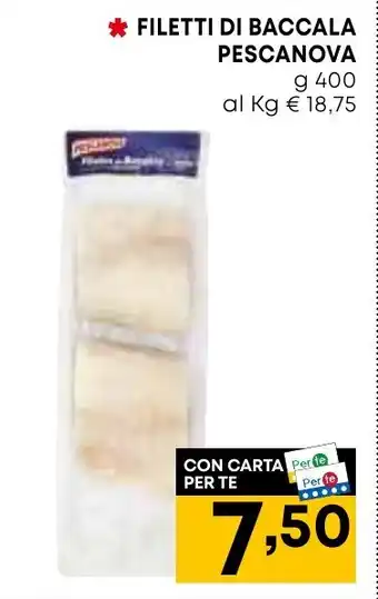 FILETTI DI BACCALA PESCANOVA g 400