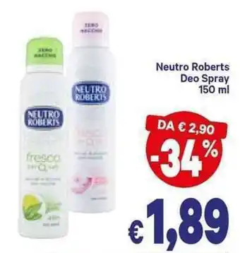 A&O Neutro Roberts Deo Spray 150 ml offerta