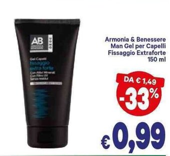 Armonia & Benessere Man Gel per Capelli Fissaggio Extraforte 150 ml