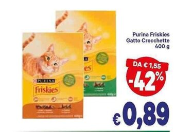 A&O Purina Friskies Gatto Crocchette 400 g offerta