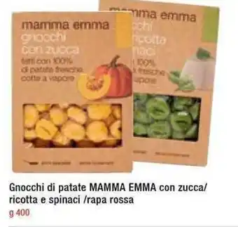 A&O Mamma Emma Gnocchi di Patate con zucca/Ricotta e Spinaci / Rapa Rossa 400 g offerta