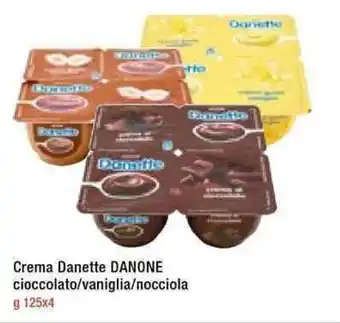 A&O Danone Crema Danette Cioccolato/Vaniglia/Nocciola 125x4 g offerta