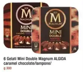 A&O Algida 6 Gelati Mini Double Magnum Caramel Chocolate/Iampone 300 g offerta