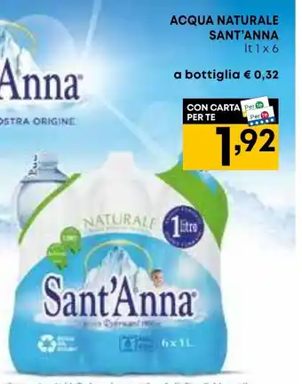 Panorama ACQUA NATURALE SANT'ANNA It 1 x 6 offerta