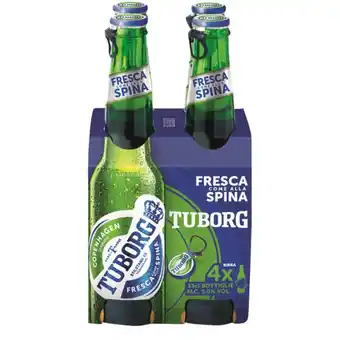 Qui Discount BIRRA TUBORG 33 CL X 4 offerta