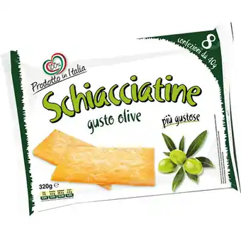 Qui Discount SCHIACCIATINE PIZZA/OLIVE VASCHETTA 320 GR offerta