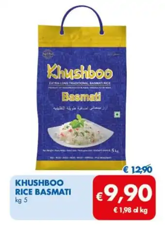 MD Discount KHUSHBOO RICE BASMATI kg 5 offerta