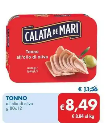 MD Discount TONNO all'olio di oliva g 80x12 offerta