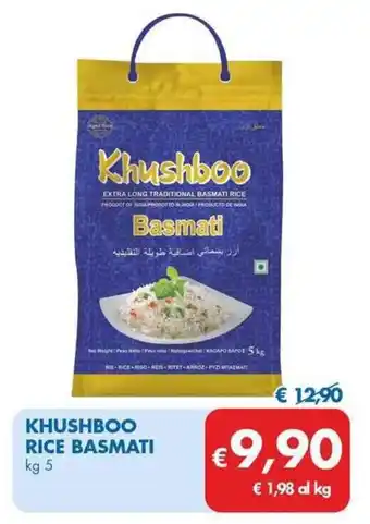 MD Discount KHUSHBOO RICE BASMATI kg 5 offerta