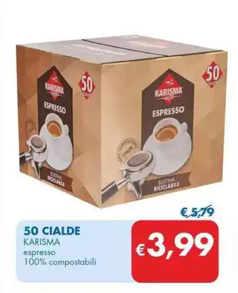 50 CIALDE KARISMA espresso 100% compostabili