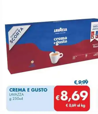 MD Discount CREMA E GUSTO LAVAZZA g 250x4 offerta