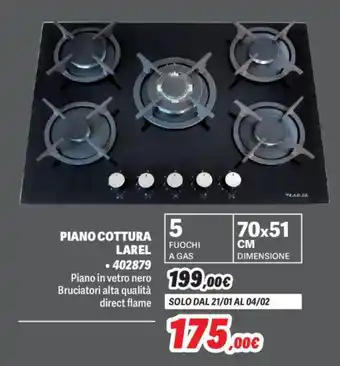 Orizzonte PIANO COTTURA LAREL offerta