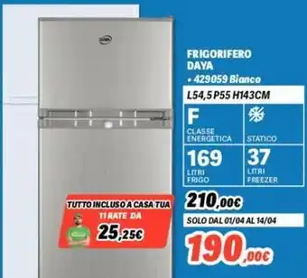 FRIGORIFERO DAYA .429059 Bianco