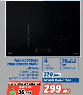 Orizzonte PIANO COTTURA INDUZIONE DELONGHI offerta